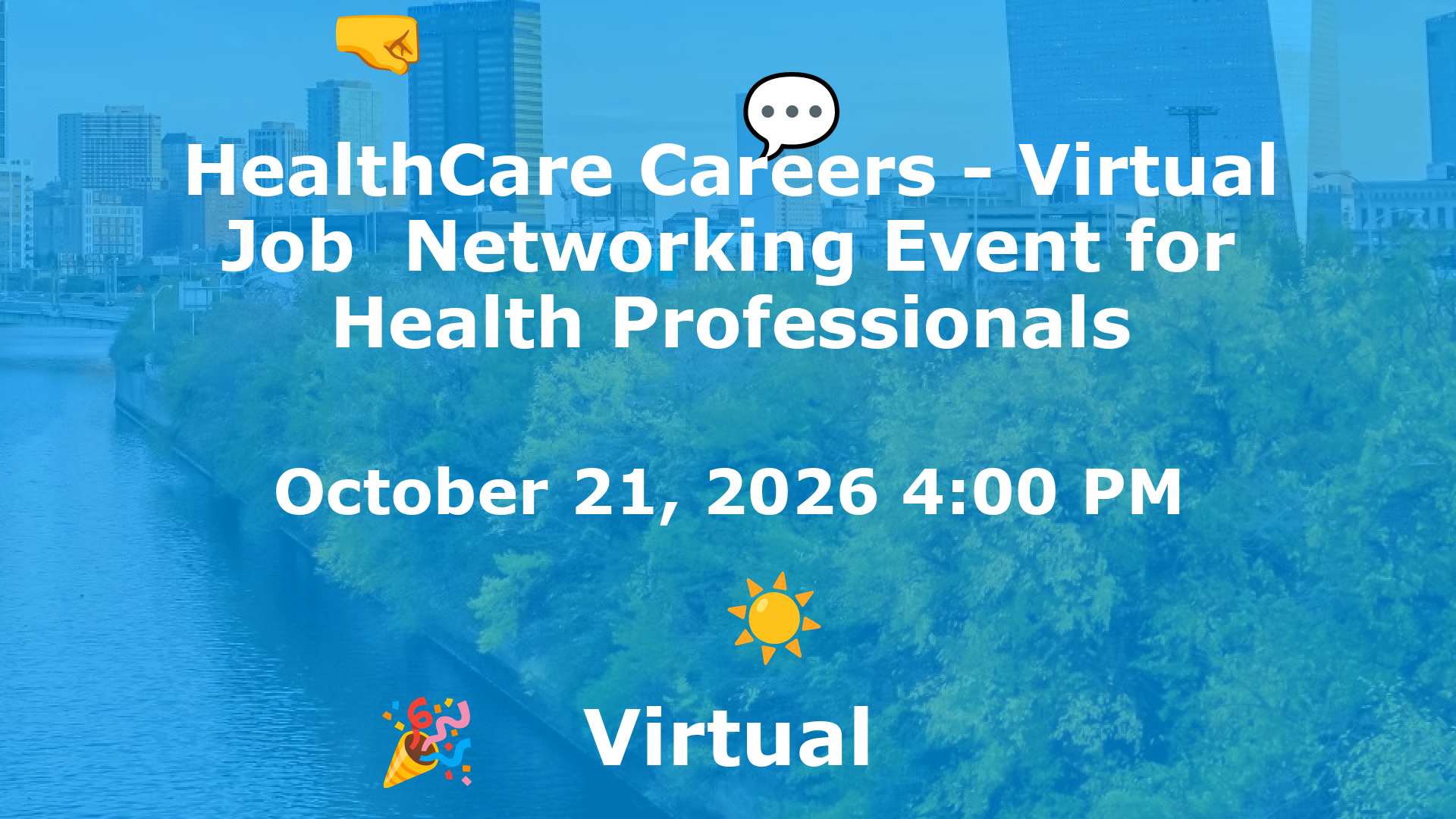 HealthCare Careers - Virtual Job  Networking Event for Health Professionals event image